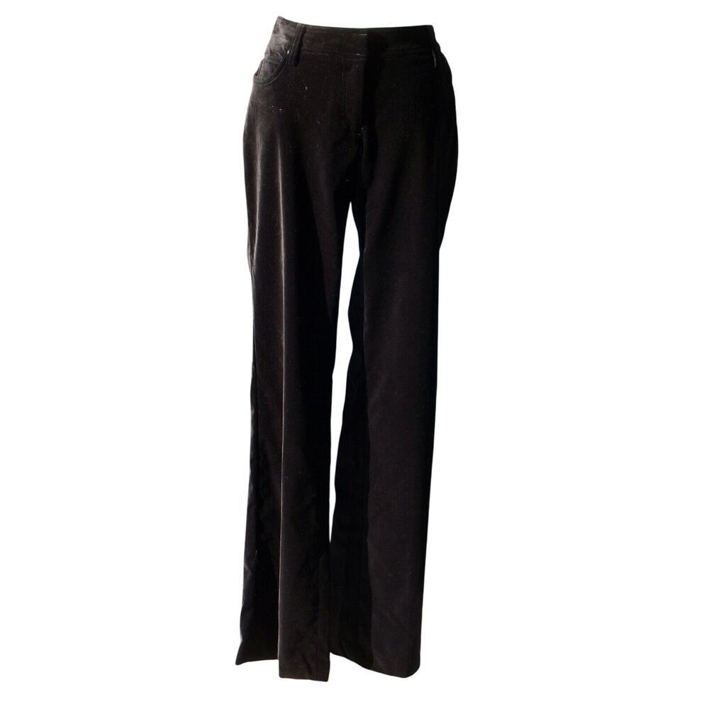 Cache Black Velvet Dress Jean New Stretch 5 Pocket Style Pants New $138 NWT